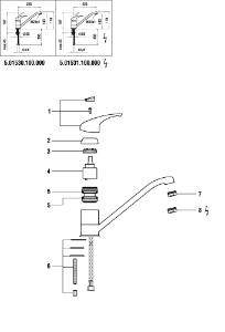 Picture of LAUFEN - HEBEL EUROLOOK d53 F40 LAUFEN CHRO, Art.Nr. :WI570076100600