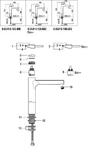 Picture of LAUFEN - HEBEL TWINPLUS 42MM K35 ECO+ LAUFEN CHRO, Art.Nr. :WI570111100680