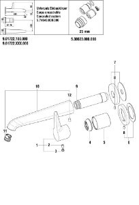 Picture of LAUFEN - HEBEL PURE 25MM 2POINT LAUFEN F428, Art.Nr. :WI570147428600