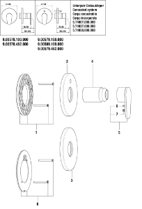Bild von LAUFEN - HEBEL NEW-CLASSIC 40MM LAUFEN F462, Art.Nr. :WI570172462600