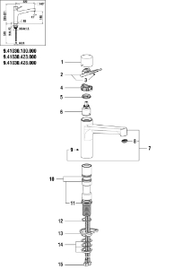 Bild von LAUFEN - HEBEL KOMPLET K35 CLASS NEW CHRO, Art.Nr. :WI570178100000