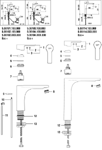 Bild von LAUFEN - HEBEL ECO+ SWISSTAP d42 K35 LAUFEN F428, Art.Nr. :WI570195428680