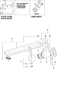 Picture of LAUFEN - HEBEL SWISSTAP LAUFEN d35 F462, Art.Nr. :WI570201462660