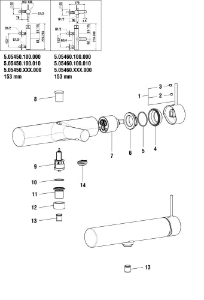Bild von LAUFEN - HEBEL UMG TWINPLUS SLIM d48 LAUFEN CHRO, Art.Nr. :WI570208100660