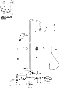 Picture of LAUFEN - GLEITER ZU SHOWERSTATION F428, Art.Nr. :WI573516428000