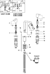 Picture of LAUFEN - ABLAUFVENTILHEBEL ZU MEDA CHRO, Art.Nr. :WI573604100000