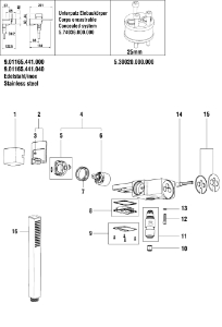 Picture of LAUFEN - UMSTELLER PULL-PUSH INOX, Art.Nr. :WI576522441000