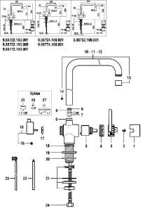 Picture of LAUFEN - DREHGRIFF KOMPLETT TWIN CHROM, Art.Nr. :WI9155808100001