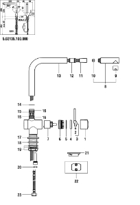 Picture of LAUFEN - ROHRBOGEN ZU SCHWENKAUSLAUF TWIN CHRO, Art.Nr. :WI9155970100001
