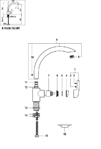 Picture of LAUFEN - HEBEL SURF 35MM KÜCHEN LAUFEN CHRO, Art.Nr. :WI9157744100600