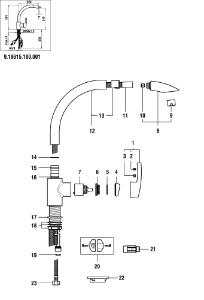 Picture of LAUFEN - ZUGAUSLAUF G3/8 SURF CHRO, Art.Nr. :WI968325100001
