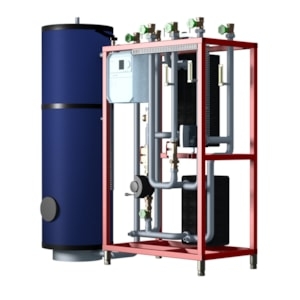 Picture of Danfoss - Trinkwarmwassersystem, TC-DL, 84.0 kW, Reglertyp TWE: ECL 310, 200 L, Art.Nr. :004X1618