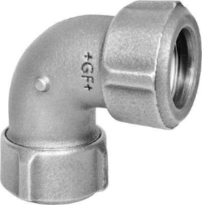 Bild von +GF+ PRIMOFIT Winkel verzinkt Für Stahlrohr, EPDM, Dim. 3∕8, Art.Nr. :775406050