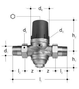 Picture of JRGURED Druckminderer Rotguss, Anmerkung , DN 65, GN 2 1∕2, Zoll 2 1∕2, Art.Nr. :1320.720