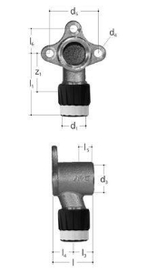 Picture of JRG Sanipex MT Armaturenanschluss einfach Rotguss, d 16, GN 1∕2, Art.Nr. :4610.137