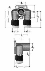Picture of JRG Sanipex MT Armaturenanschluss doppelt Rotguss, Anmerkung , Passend zu d20  d16, GN 1∕2, Art.Nr. :4611.160