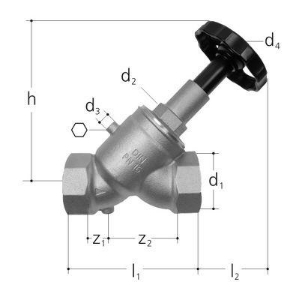 Picture of JRG LegioStop Schrägsitzventil Rotguss, GN 3, Zoll 3, DN 80, Art.Nr. :5221.800