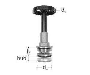 Picture of JRG LegioStop Schrägsitzventil Oberteil Rotguss, GN 3, DN 80, Art.Nr. :5290.800