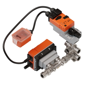 Picture of Belimo Elektr. 6-Weg-PI-RKH EPIV, AC/DC 24 V, BACnet MS/TP, Modbus RTU, MP-Bus, 2...10 V, DN 15, Innengewinde, Rp 1/2", PN 16, ps 1600 kPa, V'nom 1500 l/h, Mediumstemperatur 6...80°C [43...176°F], mit Kondensationsschalter, Kabellänge 2 m, Art.Nr. :EP015R6+BAC-HH1