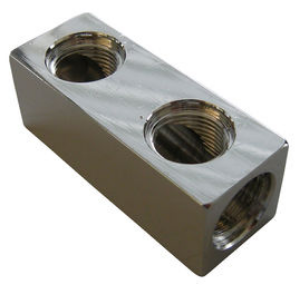 Picture of TKM Brücken TKM, mit Achsmass, passend mit Einschraubnippel Euro B / TP4000, mit seitlichem Anschluss, Achsmass 35 mm, Anschluss Innengewinde 3/8 ", Art.Nr. :10346343