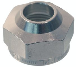 Picture of TKM Überwurfmuttern TKM , für Weichstahl- und Mehrschichtrohre, Messing, Gewindeanschluss M 24, Abmessung mm: 10 x 12, Art.Nr. :10278128