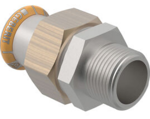 Bild von Geberit Mapress Therm Übergangsverschraubung mit Aussengewinde: d=22mm, R=1", Art.Nr. :45336