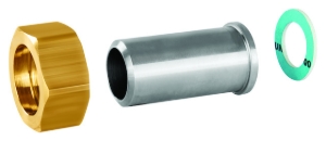 Bild von Honeywell Resideo - Anschlussverschraubung ASV-CS mit Schweisstülle 32 mm, G 1 1/2, flach dichtend, Art.Nr.: ASV-CS-32-W-F2