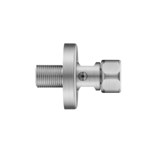 Bild von KWC - Wandanschluss 1/2"x3/4" L40 brushed steel, absperrbar, Art.Nr. : Z.538.431.177