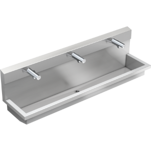 Bild von KWC PLANOX - PL18UEM, Waschplatzeinheit mit Elektronik-Waschplatzbatterien, Gesamttiefe:450 mm, Gesamthöhe:530 mm, Material:Edelstahl, Materialtyp:1.4301 Chromnickelstahl V2A, Art.Nr. : 3600004044