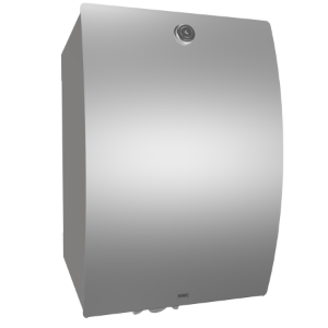 Bild von KWC STRATOS - STR635B, Papierrollenbox für Aufputzmontage, Materialstärke:1.5 mm, Gesamttiefe:241 mm, Füllmenge:190, Füllmenge Me:mm Durchmesser, Art.Nr. : 3600008865