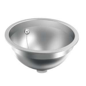 Bild von KWC RONDO - RDX300, Einlege- und Unterbau-Rundbecken, Becken: Höhe:144 mm, Becken: Tiefe:300 mm, Beckenposition:mittig, Oberflächenbehandlung des Beckens:seidenmatt, Art.Nr. : 3600009747